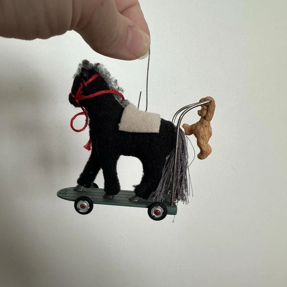 2008 Hallmark‎ Ornament A PONY FOR CHRISTMAS Special Edition Horse Teddy Bear